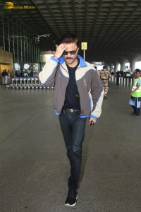 Bollywood star Anil Kapoor spotted at Mumbai Airport on April 10, 2024