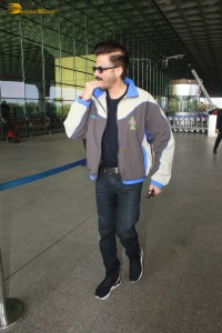 Bollywood star Anil Kapoor spotted at Mumbai Airport on April 10, 2024