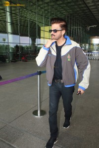 Bollywood star Anil Kapoor spotted at Mumbai Airport on April 10, 2024
