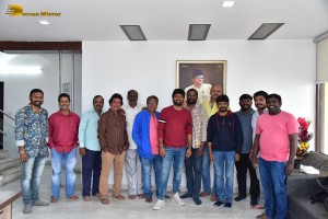 Director Anil Ravipudi celebrates his Birthday with Telugu Film Working Photo Journalists