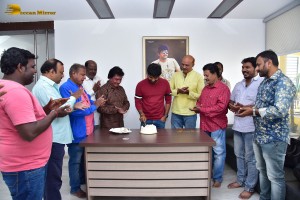 Director Anil Ravipudi celebrates his Birthday with Telugu Film Working Photo Journalists