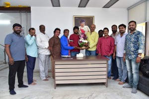 Director Anil Ravipudi celebrates his Birthday with Telugu Film Working Photo Journalists
