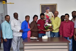 Director Anil Ravipudi celebrates his Birthday with Telugu Film Working Photo Journalists