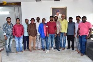 Director Anil Ravipudi celebrates his Birthday with Telugu Film Working Photo Journalists