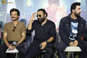 Animal Press Meet attended by Ranbir Kapoor, Rashmika Mandanna, Bobby Deol, Anil Kapoor, Sandeep Reddy Vanga, and Bhushan Kumar
