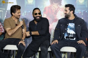 Animal Press Meet attended by Ranbir Kapoor, Rashmika Mandanna, Bobby Deol, Anil Kapoor, Sandeep Reddy Vanga, and Bhushan Kumar