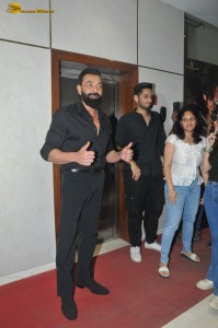 actors Bobby Deol and Anil Kapoor promote their film Animal at T-Series office