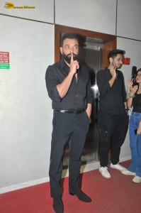 actors Bobby Deol and Anil Kapoor promote their film Animal at T-Series office