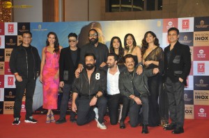 Animal Screening attended by Ranbir Kapoor, Rashmika Mandanna, Anil Kapoor, Bobby Deol, Shakti Kapoor, and others