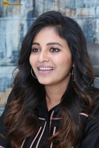 actress anjali sweet looks in a black dress