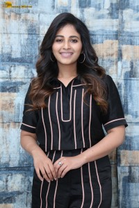actress anjali sweet looks in a black dress
