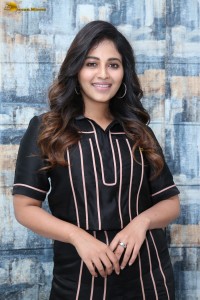 actress anjali sweet looks in a black dress