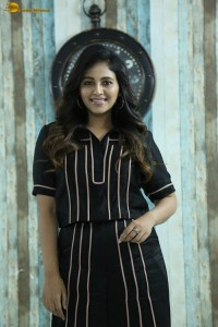 actress anjali sweet looks in a black dress
