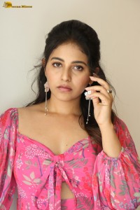 actress Anjali beautiful in a pink dress