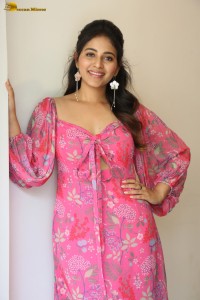 actress Anjali beautiful in a pink dress
