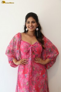 actress Anjali beautiful in a pink dress