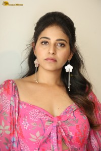 actress Anjali beautiful in a pink dress