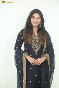 actress Anjali cute in a black salwar dress