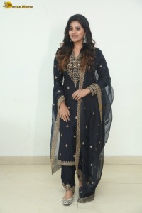 actress Anjali cute in a black salwar dress