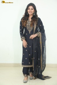 actress Anjali cute in a black salwar dress