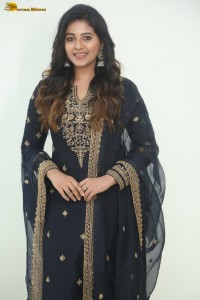 actress Anjali cute in a black salwar dress
