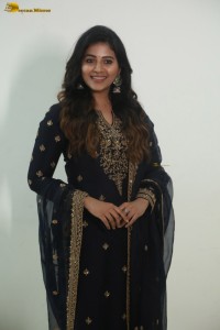 actress Anjali cute in a black salwar dress