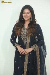 actress Anjali cute in a black salwar dress