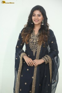 actress Anjali cute in a black salwar dress