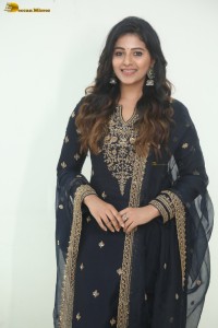 actress Anjali cute in a black salwar dress
