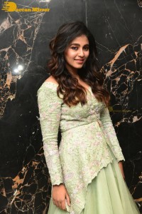 Telugu and Tamil Actress Anjali poses for pictures in a light green dress