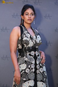 actress anjali hot photoshoot in a black and white dress