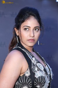 actress anjali hot photoshoot in a black and white dress