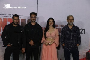 Pictures of Salman Khan and Mahima Makwana from Antim The Final Truth Trailer Launch Event