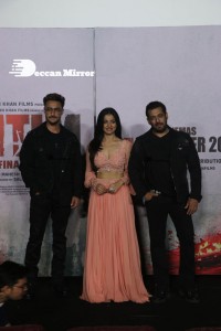 Pictures of Salman Khan and Mahima Makwana from Antim The Final Truth Trailer Launch Event