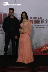 Pictures of Salman Khan and Mahima Makwana from Antim The Final Truth Trailer Launch Event