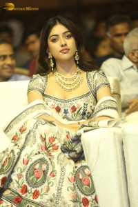 Indian Actress Anu Emmanuel glamorous look at a movie event