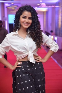 Anupama Parameswaran dressed in black and white