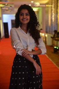 Anupama Parameswaran dressed in black and white