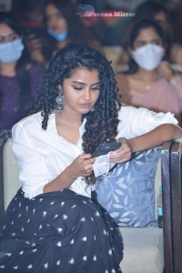 Anupama Parameswaran dressed in black and white