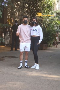 Anushka Sharma and Virat Kohli at Mehboob Studio in Mumbai