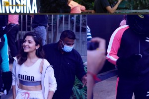 Actress Anushka Sharma at a PUMA store