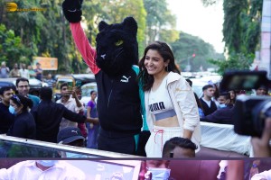 Actress Anushka Sharma at a PUMA store