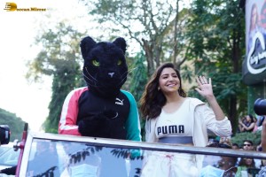 Actress Anushka Sharma at a PUMA store