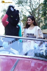 Actress Anushka Sharma at a PUMA store