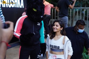 Actress Anushka Sharma at a PUMA store