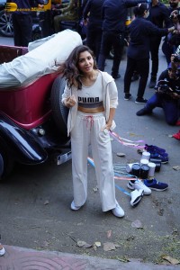 Actress Anushka Sharma at a PUMA store