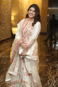 actress Aparna Balamurali pretty in a white salwar dress