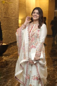 actress Aparna Balamurali pretty in a white salwar dress