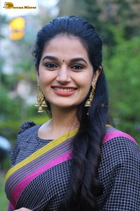 actress aparna janardanan pretty in a black saree