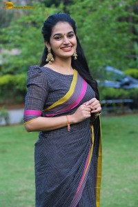 actress aparna janardanan pretty in a black saree
